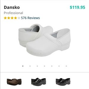 White dansko Nursing clogs